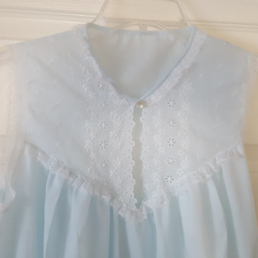 Vintage Summer Nightgown Long Sleeveless